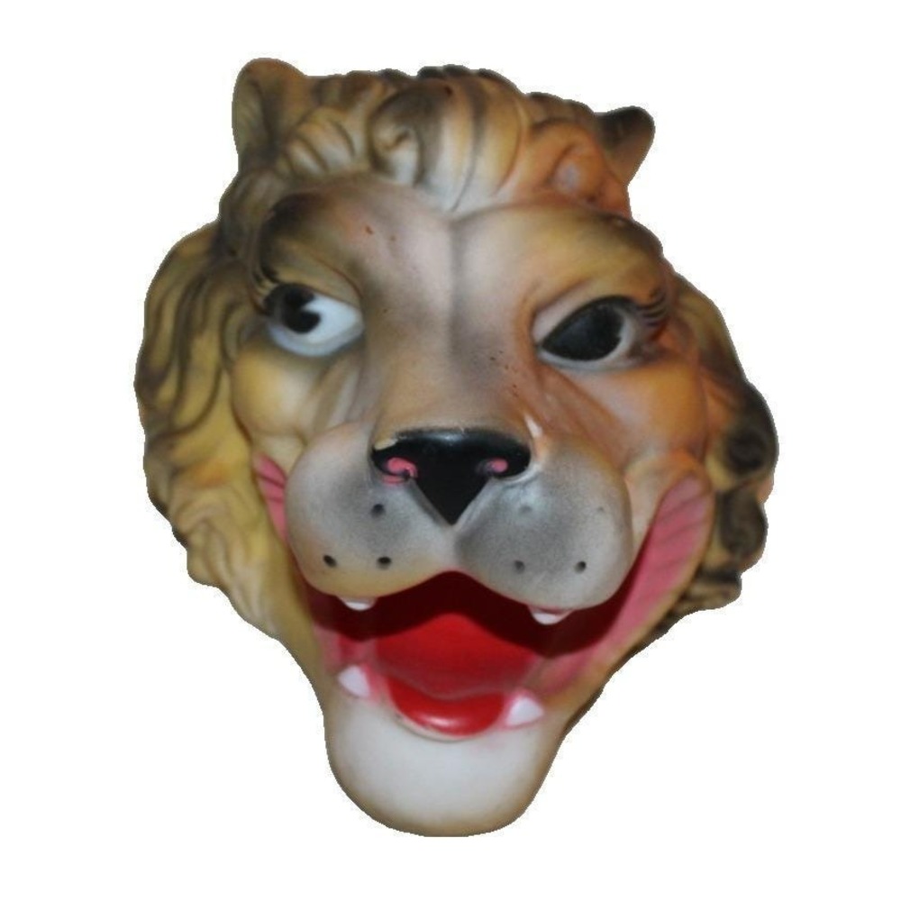 rubber lion head from vintage plush stuffed animal My Toy 1963